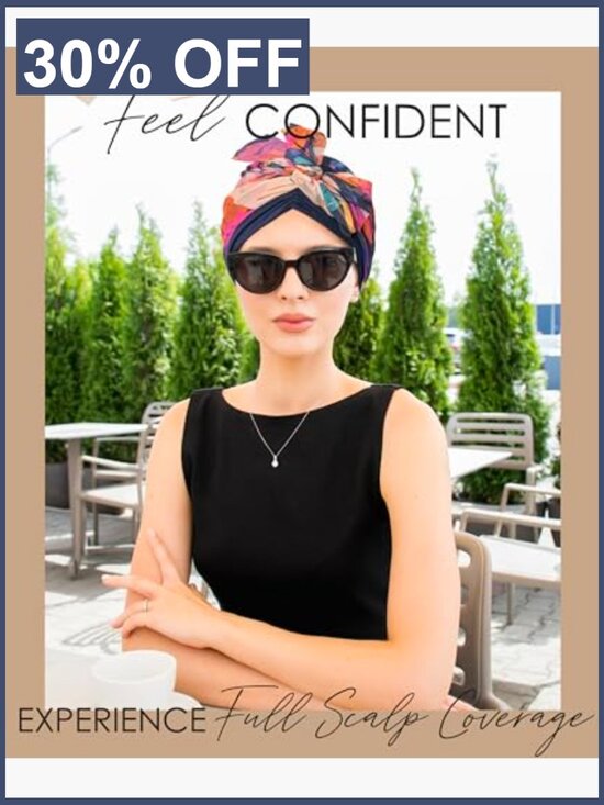 Hair Loss Cover Headwrap for Women Turban Skull Cap Bamboo Viscose Hat main image 6